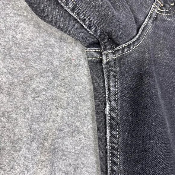 Vintage Levis Jeans Womens 12 Black 515 M Mis Boot Cut Low Rise Stretch Faded - Picture 8 of 11
